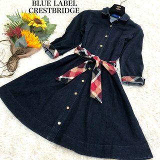 ブルーレーベルクレストブリッジ(BLUE LABEL CRESTBRIDGE)のブルーレーベルクレストブリッジ デニムワンピース(ひざ丈ワンピース)