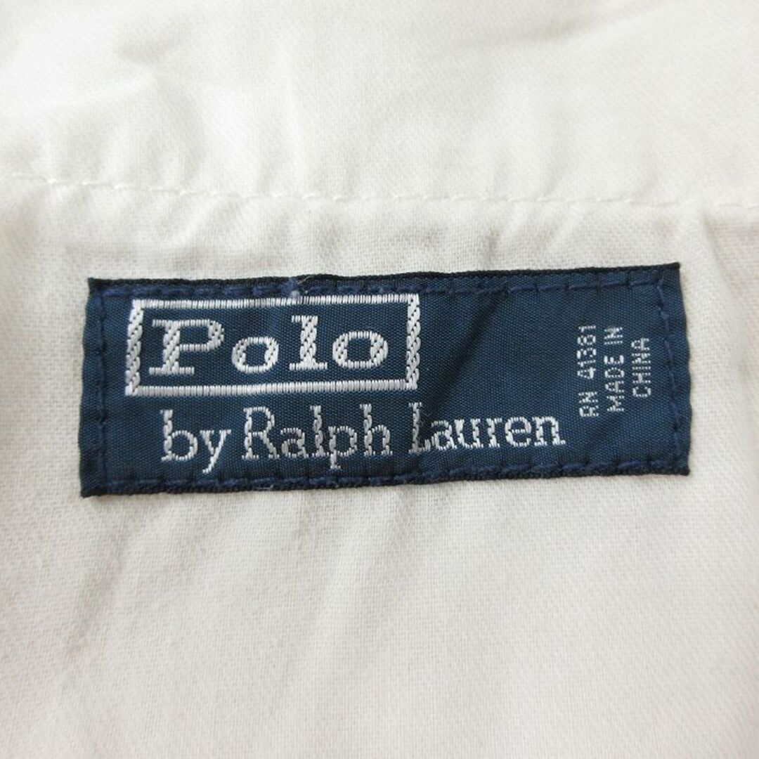 Ralph Lauren(ラルフローレン)のW35★古着 ラルフローレン Ralph Lauren ブランド ショート パンツ ショーツ メンズ 90年代 90s コットン 白 ホワイト 24mar13 中古 ボトムス 短パン ショーパン ハーフ メンズのパンツ(ワークパンツ/カーゴパンツ)の商品写真