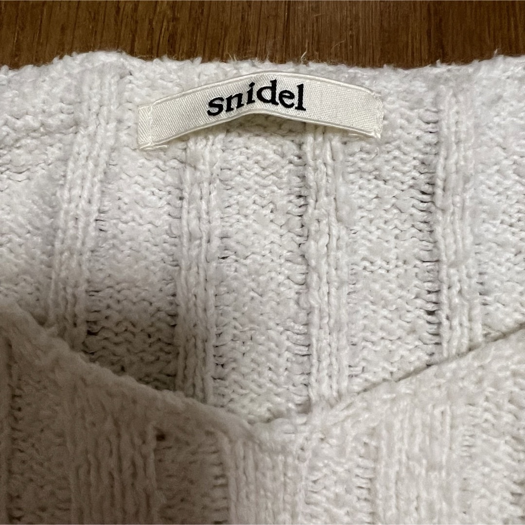 SNIDEL(スナイデル)のsnidel スナイデル コットンニット レディースのトップス(ニット/セーター)の商品写真