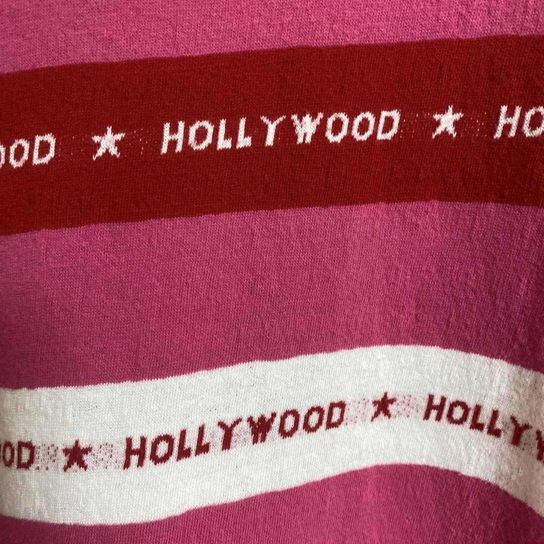 HOLLYWOOD RANCH MARKET(ハリウッドランチマーケット)のハリウッドランチマーケット HOLLYWOODEジャガード 総柄ボーダーTシャツ メンズのトップス(Tシャツ/カットソー(半袖/袖なし))の商品写真