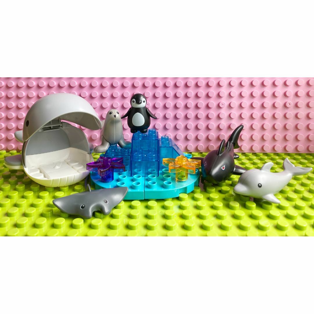 海の生き物セット　アンパンマンブロックラボ レゴデュプロ互換品 キッズ/ベビー/マタニティのおもちゃ(知育玩具)の商品写真