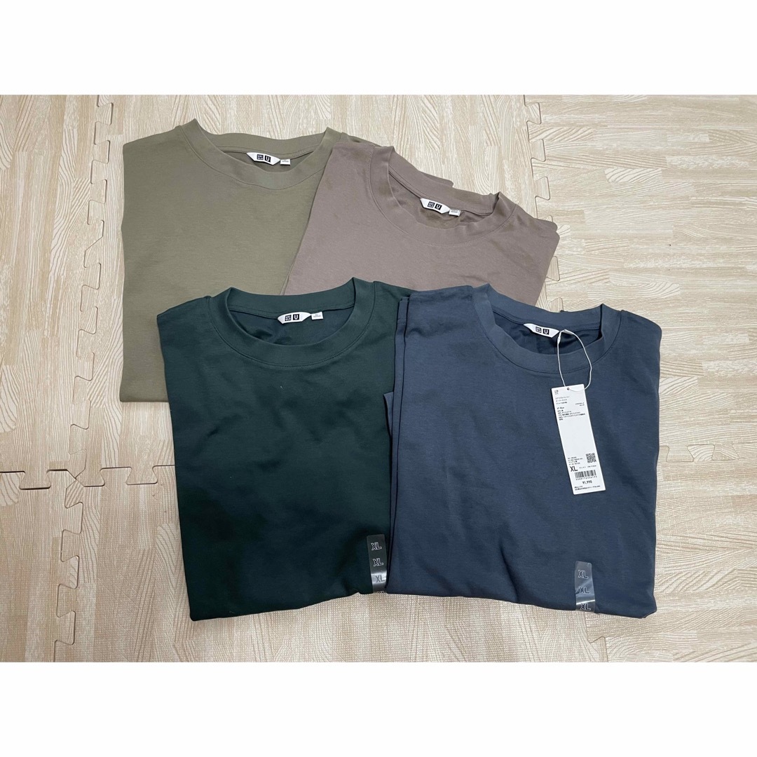UNIQLO(ユニクロ)のユニクロ　新品　未使用　エアリズム　５部袖　コットン メンズのトップス(Tシャツ/カットソー(半袖/袖なし))の商品写真