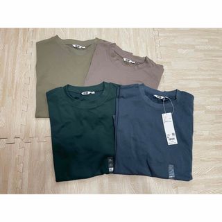 ユニクロ(UNIQLO)のユニクロ　新品　未使用　エアリズム　５部袖　コットン(Tシャツ/カットソー(半袖/袖なし))