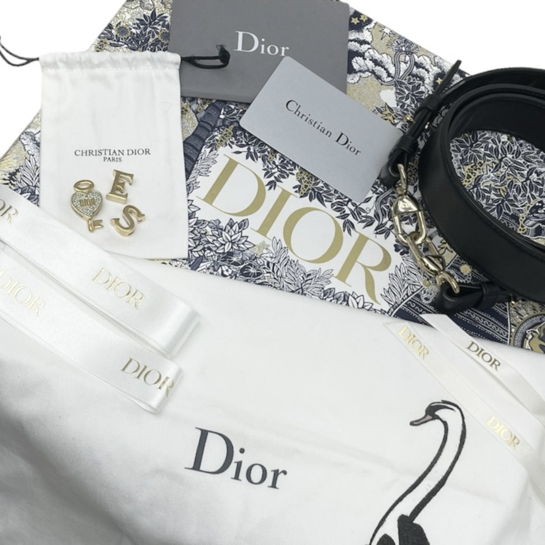 Christian Dior(クリスチャンディオール)のクリスチャンディオール レディディオール スモール ラムスキン バッグ トートバッグ ショルダーバッグ ブラック レディースのバッグ(トートバッグ)の商品写真