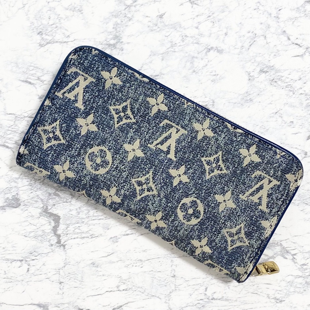 LOUIS VUITTON(ルイヴィトン)のルイヴィトン モノグラム ジャガードデニム ラウンドファスナー M81858 レディースのファッション小物(財布)の商品写真