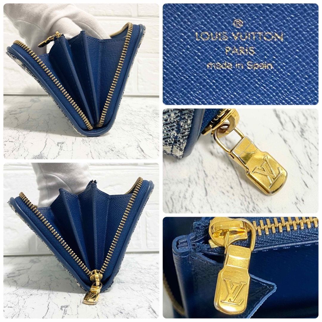 LOUIS VUITTON(ルイヴィトン)のルイヴィトン モノグラム ジャガードデニム ラウンドファスナー M81858 レディースのファッション小物(財布)の商品写真