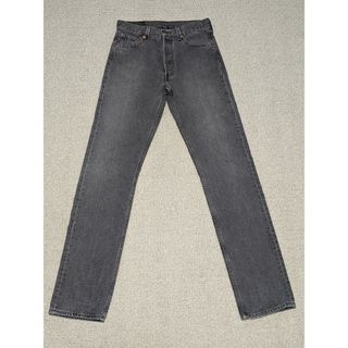 リーバイス(Levi's)の90s Levis リーバイス501先染 ブラックジーンズ アメリカ製 米国古着(デニム/ジーンズ)