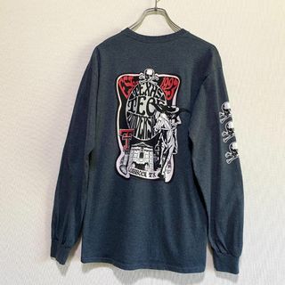 ギルタン(GILDAN)のアメリカ古着　テキサステック大学　カレッジプリント　長袖　Tシャツ　ロンT(Tシャツ/カットソー(七分/長袖))