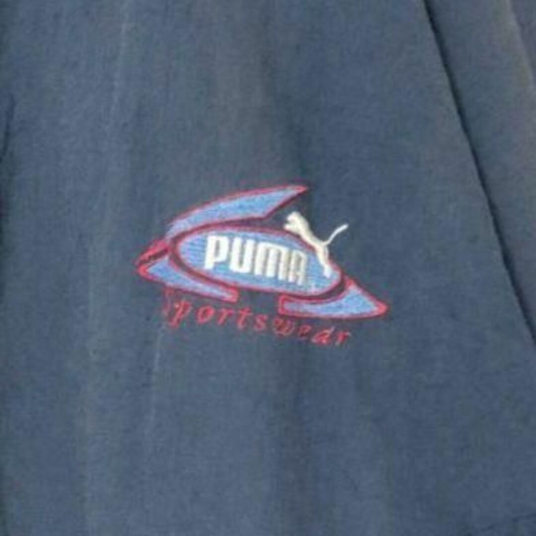 PUMA(プーマ)の90s プーマ　ワンポイント刺繍ロゴ　ナイロンジャケットy2kグランジ（835） メンズのジャケット/アウター(ナイロンジャケット)の商品写真
