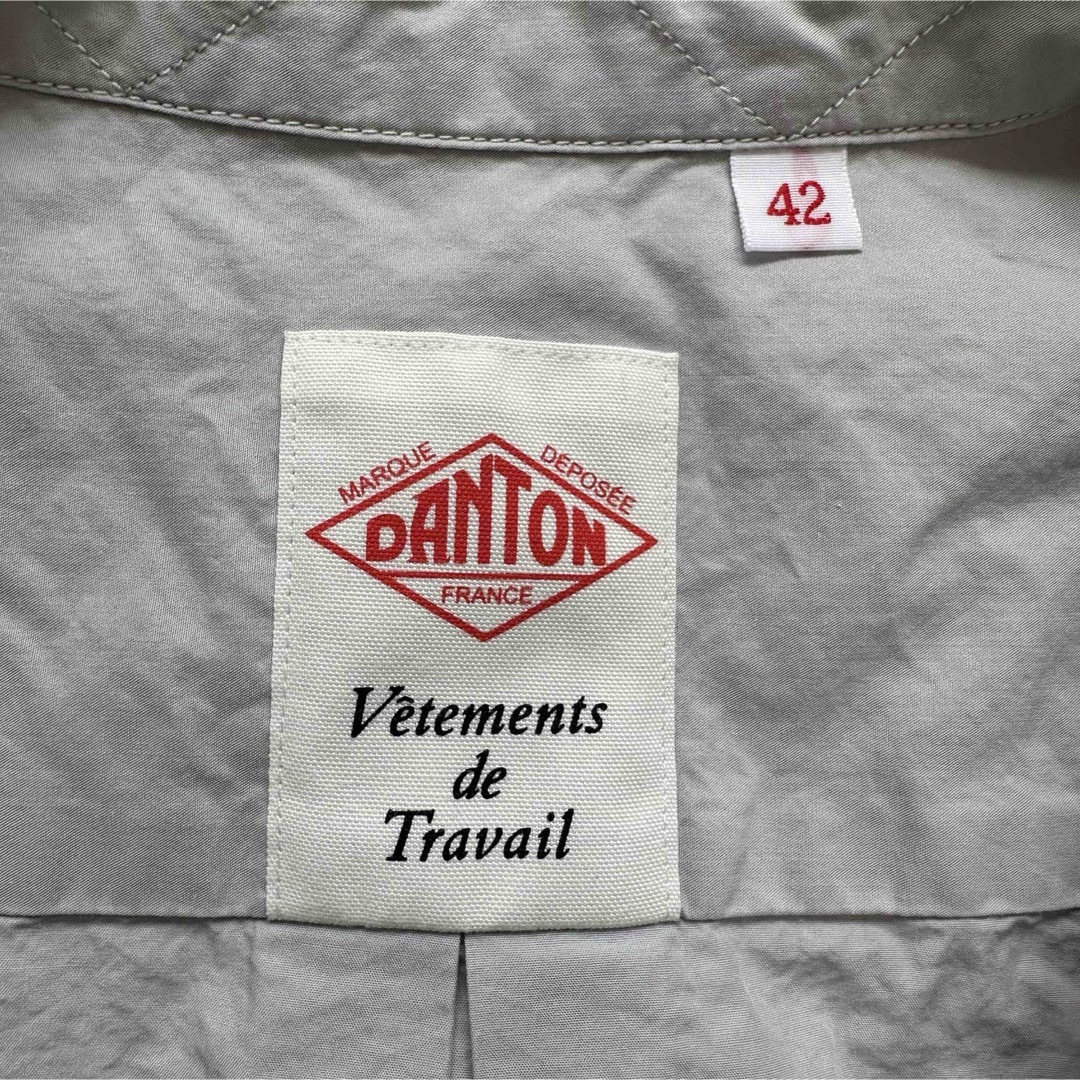 DANTON(ダントン)の【DANTON】 ダントン 42 L ワイドシャツ 半袖 グレー メンズのトップス(シャツ)の商品写真