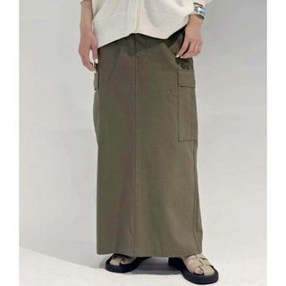 エーピーストゥディオ(AP STUDIO)の新品タグ付きAP STUDIO 【ARMY TWILL】 別注カーゴスカート(ロングスカート)