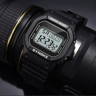 デジタル腕時計防水 ウォッチ 多機能 発光 メンズ レディース(腕時計(デジタル))
