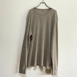 オールドネイビー(Old Navy)のアメリカ古着　OLD NAVY サーマルカットソー　ワッフル生地　長袖　Tシャツ(Tシャツ/カットソー(七分/長袖))