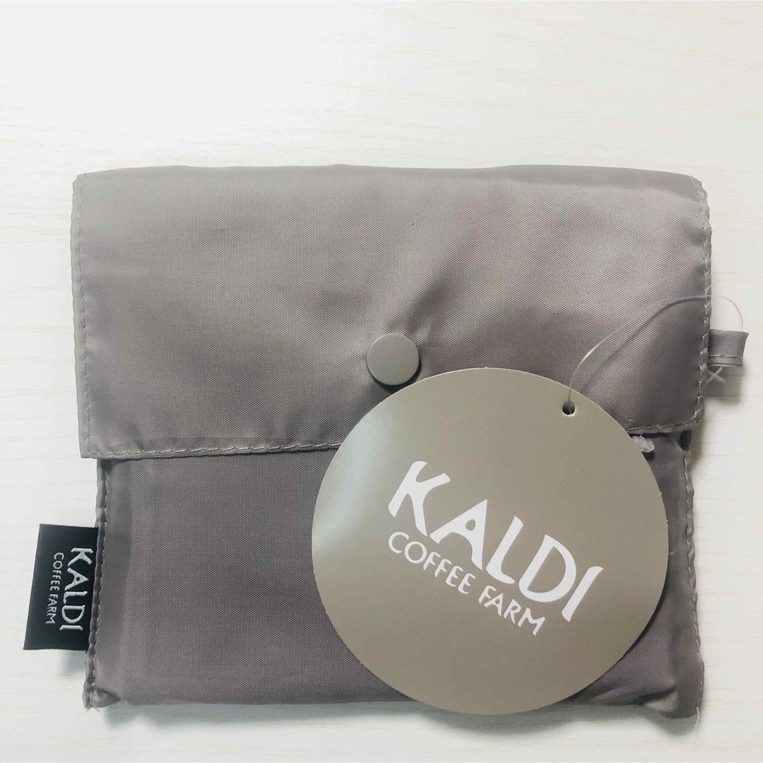 KALDI(カルディ)のカルディ エコバッグ　グレー　折りタタミ　新品　カルディ　バッグ レディースのバッグ(エコバッグ)の商品写真