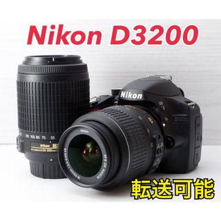 Nikon - ★Nikon D3200★S数約60回●Wズームレンズ●スマホ転送●美品