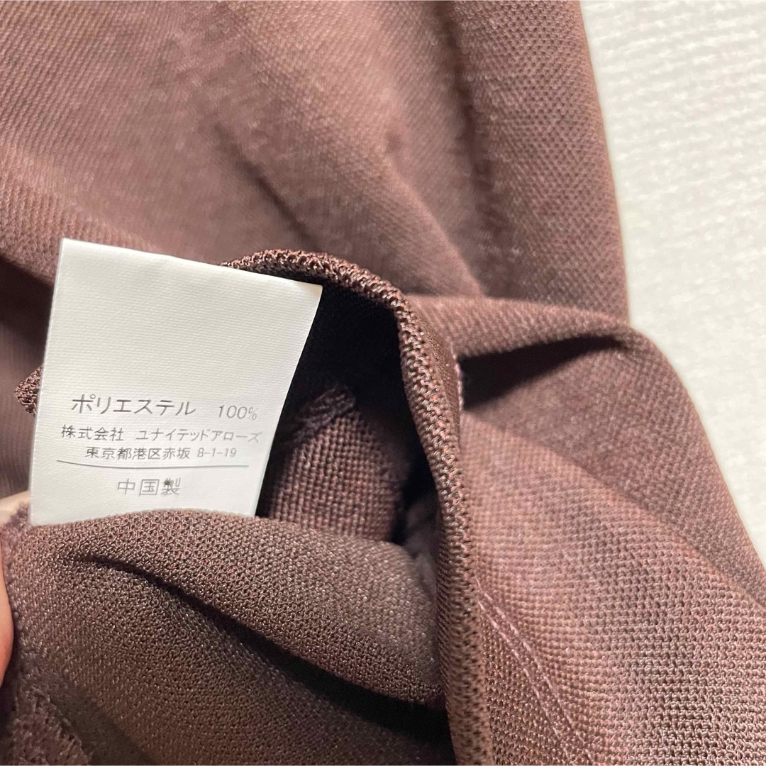 UNITED ARROWS green label relaxing(ユナイテッドアローズグリーンレーベルリラクシング)のグリーンレーベルリラクシング シャツライクフレンチスリーブカットソー ブラウン レディースのトップス(カットソー(半袖/袖なし))の商品写真