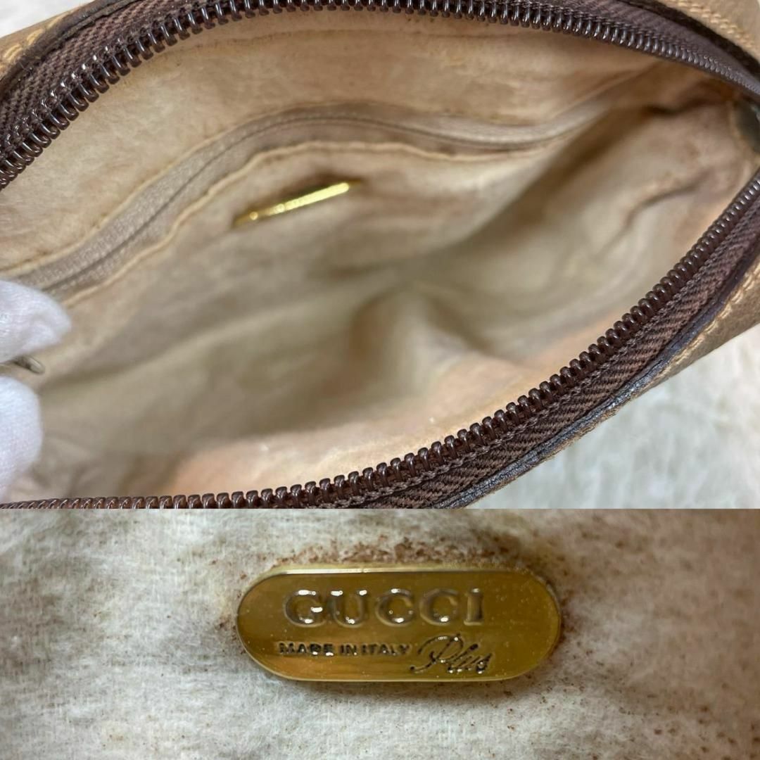 Gucci(グッチ)の☆希少☆GUCCI オールドグッチ GGプラス ミニ ショルダーバッグ ポーチ レディースのバッグ(ショルダーバッグ)の商品写真