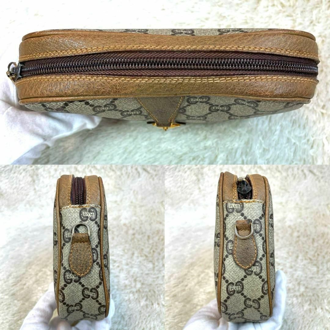 Gucci(グッチ)の☆希少☆GUCCI オールドグッチ GGプラス ミニ ショルダーバッグ ポーチ レディースのバッグ(ショルダーバッグ)の商品写真