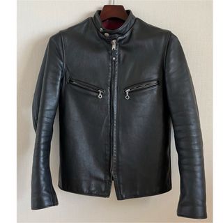 ショット(schott)の【美品】schott シングル ライダース 641xx US34サイズ(ライダースジャケット)