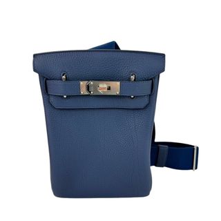 エルメス(Hermes)の新品 HERMES エルメス Hac a dos PM アッカドPM Blue de press ブルードプリュス Togo トゴ PHW シルバー金具 B刻(ショルダーバッグ)