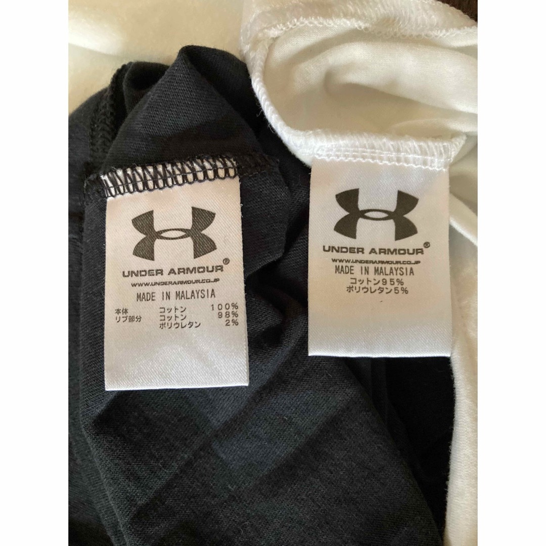 UNDER ARMOUR(アンダーアーマー)のアンダーアーマー半袖Ｔシャツ白黒2枚セット レディースのトップス(Tシャツ(半袖/袖なし))の商品写真