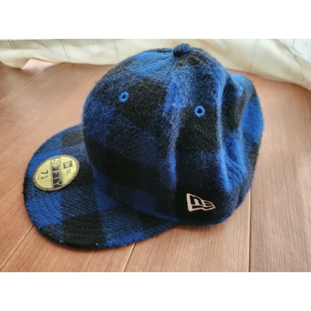 Supreme(シュプリーム)の【レア】Supreme × Newera ブルーチェック キャップ 60.6cm メンズの帽子(キャップ)の商品写真