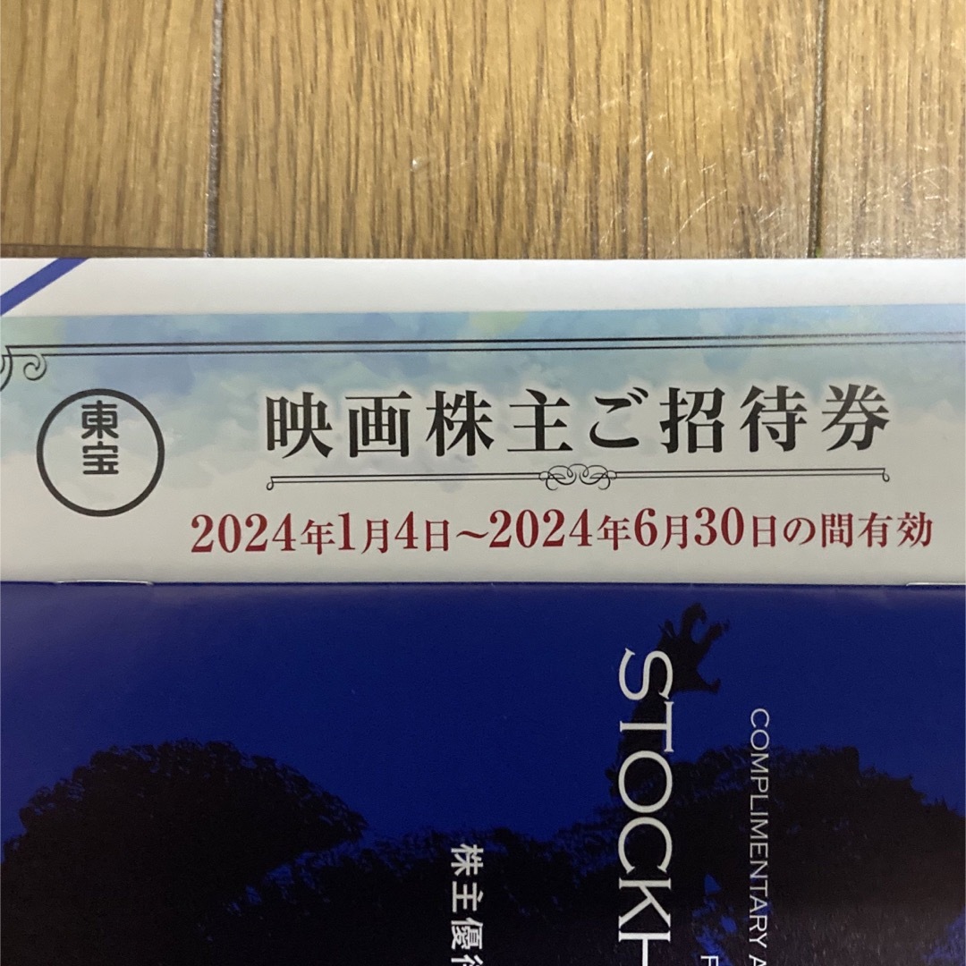 東宝 株主優待 映画株主ご招待券1枚 チケットの優待券/割引券(その他)の商品写真