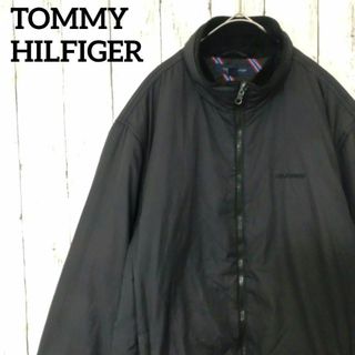 TOMMY HILFIGER - トミーヒルフィガー裏ボアナイロンジャケットワンポイント刺繍ロゴ（899）