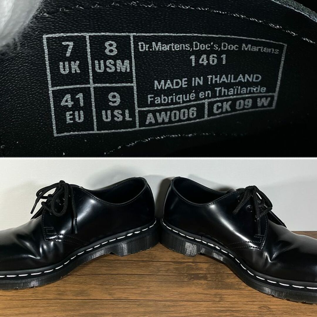 Dr.Martens(ドクターマーチン)のDr.Martens 1460 ホワイトステッチ 3ホール シューズ UK7 メンズの靴/シューズ(ドレス/ビジネス)の商品写真