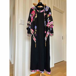 レオナール(LEONARD)のREONARDレオナール　ロングワンピース　ショール付き　花柄(ロングワンピース/マキシワンピース)