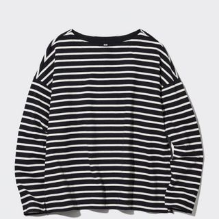 ユニクロ(UNIQLO)のユニクロ　コットンボーダー　3XL(Tシャツ(長袖/七分))