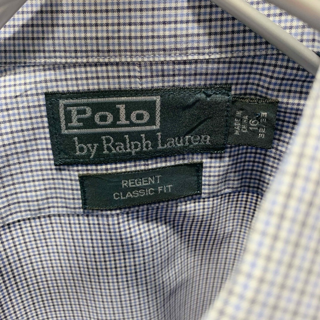 POLO RALPH LAUREN(ポロラルフローレン)の【クリーニング済】ポロバイラルフローレン チェック柄 ワイドカラー 長袖シャツ メンズのトップス(シャツ)の商品写真