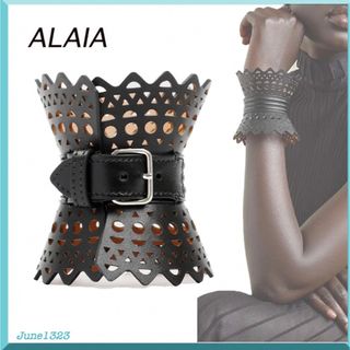 Azzedine Alaïa - アライア　レザーコルセット　ブレスレット