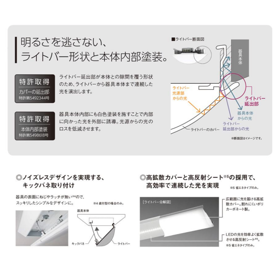 Panasonic(パナソニック)のiDシリーズ20形直付型iスタイル　Panasonic インテリア/住まい/日用品のライト/照明/LED(天井照明)の商品写真