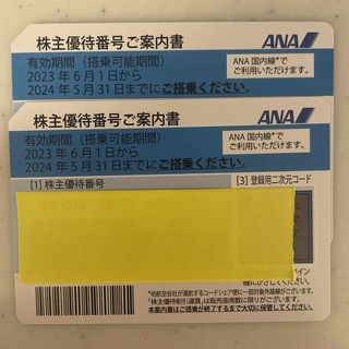 ANA(全日本空輸) - ANA 株主優待券　2枚