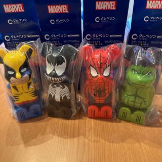 ベアブリック(BE@RBRICK)のクレベリン　ベアブリック　MARVEL  マーベル　4種類セット(キャラクターグッズ)