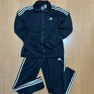 アディダス(adidas)のアディダス　ジャージ上下黒　O(ウェア)