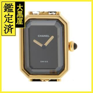 CHANEL - シャネル　プルミエールL　H0001　GP/革　女性用クオーツ時計【473】