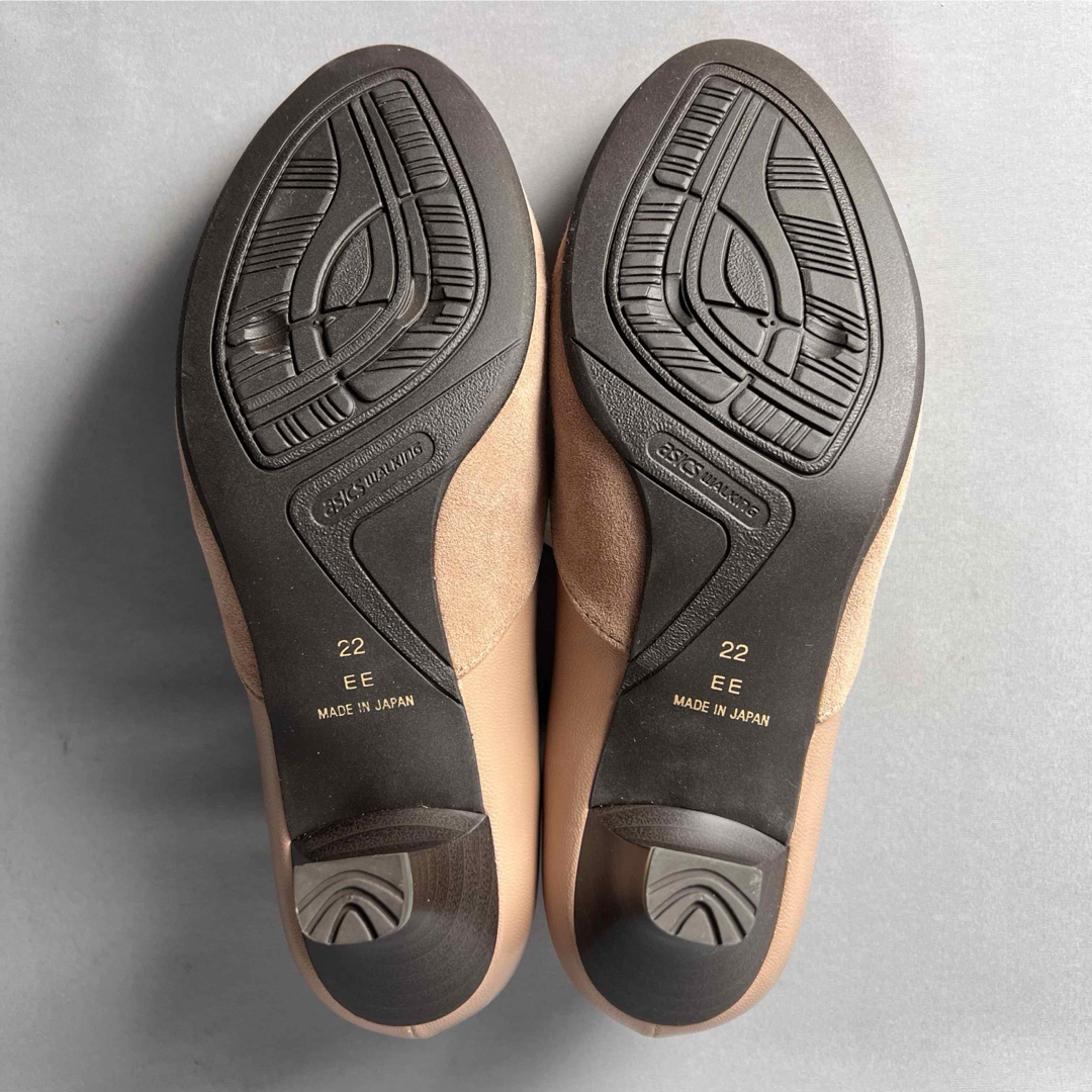 GIRO(ジロ)の75. 新品未使用 タグ付 asics GIRO スエード ラウンドトゥ ピンク レディースの靴/シューズ(ハイヒール/パンプス)の商品写真