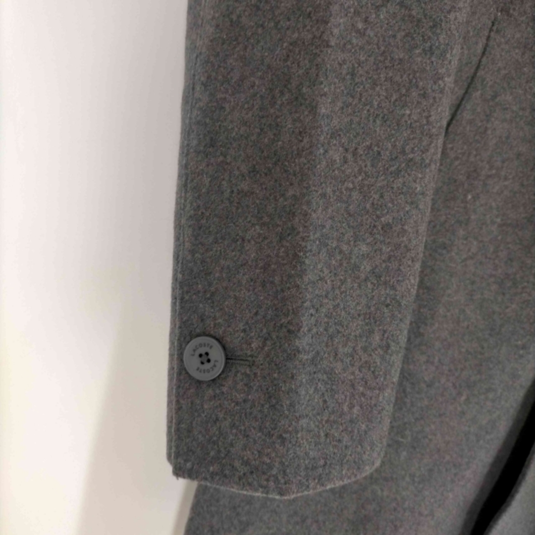LACOSTE(ラコステ)のLACOSTE(ラコステ) ウールメルトン中綿フード付きシングルチェスターコート メンズのジャケット/アウター(ステンカラーコート)の商品写真