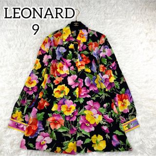 レオナール(LEONARD)の未使用✨レオナール　花柄　ブラウス　長袖　高級　9 M ユニセックス　春(シャツ/ブラウス(長袖/七分))