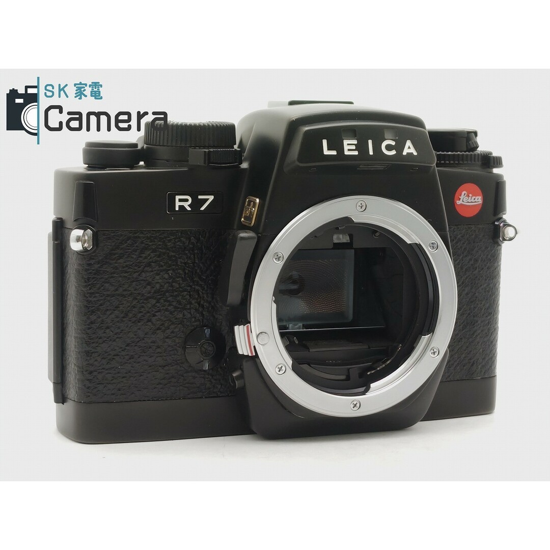 LEICA(ライカ)のLEICA R7 SH シーベルヘグナー ボディ シャッター 露出 動作 ストラップ付 ライカ ブラック 良 スマホ/家電/カメラのカメラ(フィルムカメラ)の商品写真