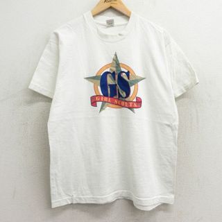 フルーツオブザルーム(FRUIT OF THE LOOM)の古着 フルーツオブザルーム 半袖 ビンテージ Tシャツ レディース 90年代 90s ガールスカウト 星 コットン クルーネック USA製 白 ホワイト 24mar16 中古(ミニワンピース)