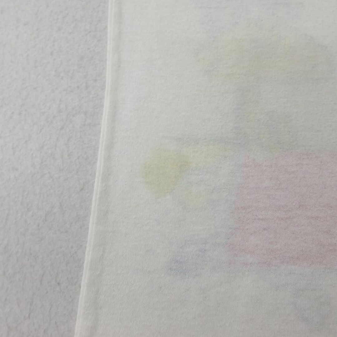 SNOOPY(スヌーピー)の古着 半袖 ビンテージ Tシャツ ワンピース レディース 80年代 80s ピーナッツ スヌーピー SNOOPY ウッドストック ロング丈 大きいサイズ クルーネック 白 ホワイト 24mar16 中古 レディースのワンピース(ミニワンピース)の商品写真