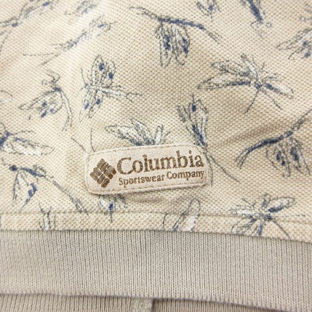 Columbia(コロンビア)のXL★古着 コロンビア COLUMBIA 半袖 ブランド ポロ シャツ メンズ 00年代 00s ワンポイントロゴ トンボ 鹿の子 コットン ベージュ他 カーキ 24mar19 中古 トップス メンズのトップス(ポロシャツ)の商品写真