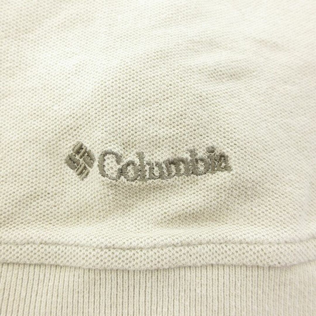 Columbia(コロンビア)のXL★古着 コロンビア COLUMBIA 半袖 ブランド ポロ シャツ メンズ 00年代 00s ワンポイントロゴ 鹿の子 コットン ベージュ他 カーキ 24mar19 中古 トップス メンズのトップス(ポロシャツ)の商品写真