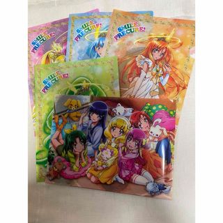 スマイルプリキュア クリアホルダー 5枚 非売品(クリアファイル)