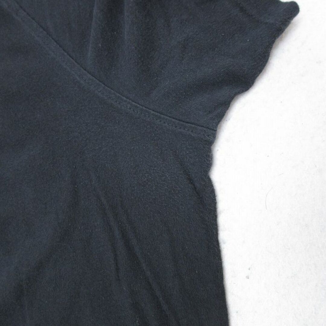 adidas(アディダス)のXL★古着 アディダス adidas 半袖 Tシャツ メンズ ビッグロゴ リーフトレフォイル 大きいサイズ コットン クルーネック 黒 ブラック 24mar21 中古 メンズのトップス(Tシャツ/カットソー(半袖/袖なし))の商品写真