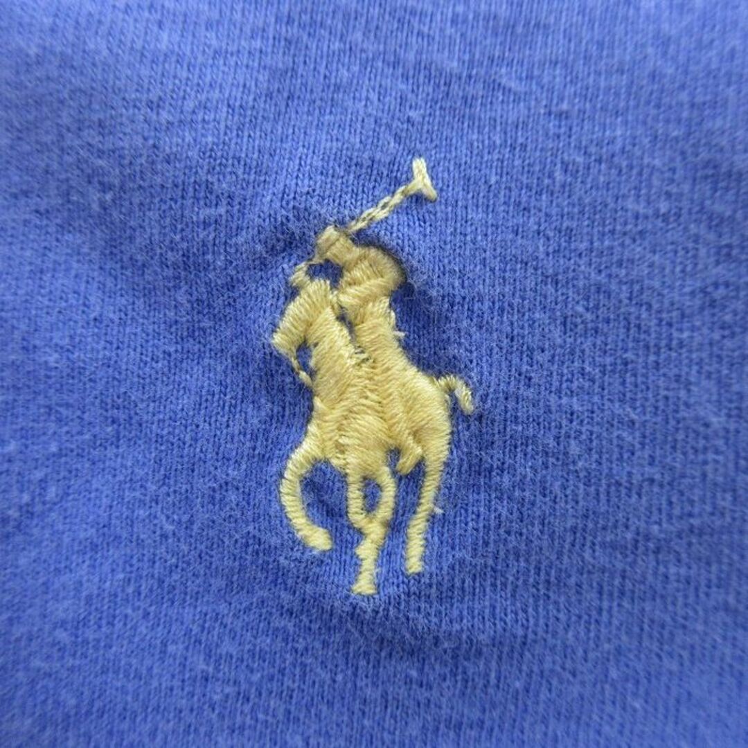 Ralph Lauren(ラルフローレン)のXL★古着 ラルフローレン Ralph Lauren 半袖 ブランド Tシャツ メンズ 90年代 90s ワンポイントロゴ 大きいサイズ コットン クルーネック 薄紺 ネイビー 24mar19 中古 メンズのトップス(Tシャツ/カットソー(半袖/袖なし))の商品写真