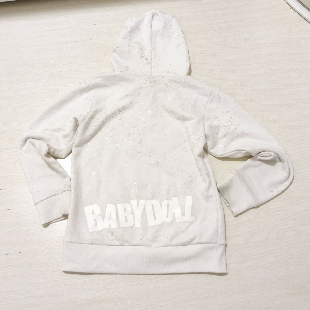 BABYDOLL(ベビードール)のBABYDOLLベビードール★パーカー★140 キッズ/ベビー/マタニティのキッズ服男の子用(90cm~)(Tシャツ/カットソー)の商品写真